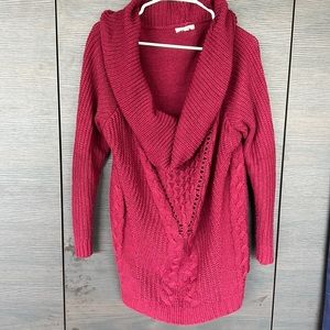 Maurice’s cowl neck cranberry sweater